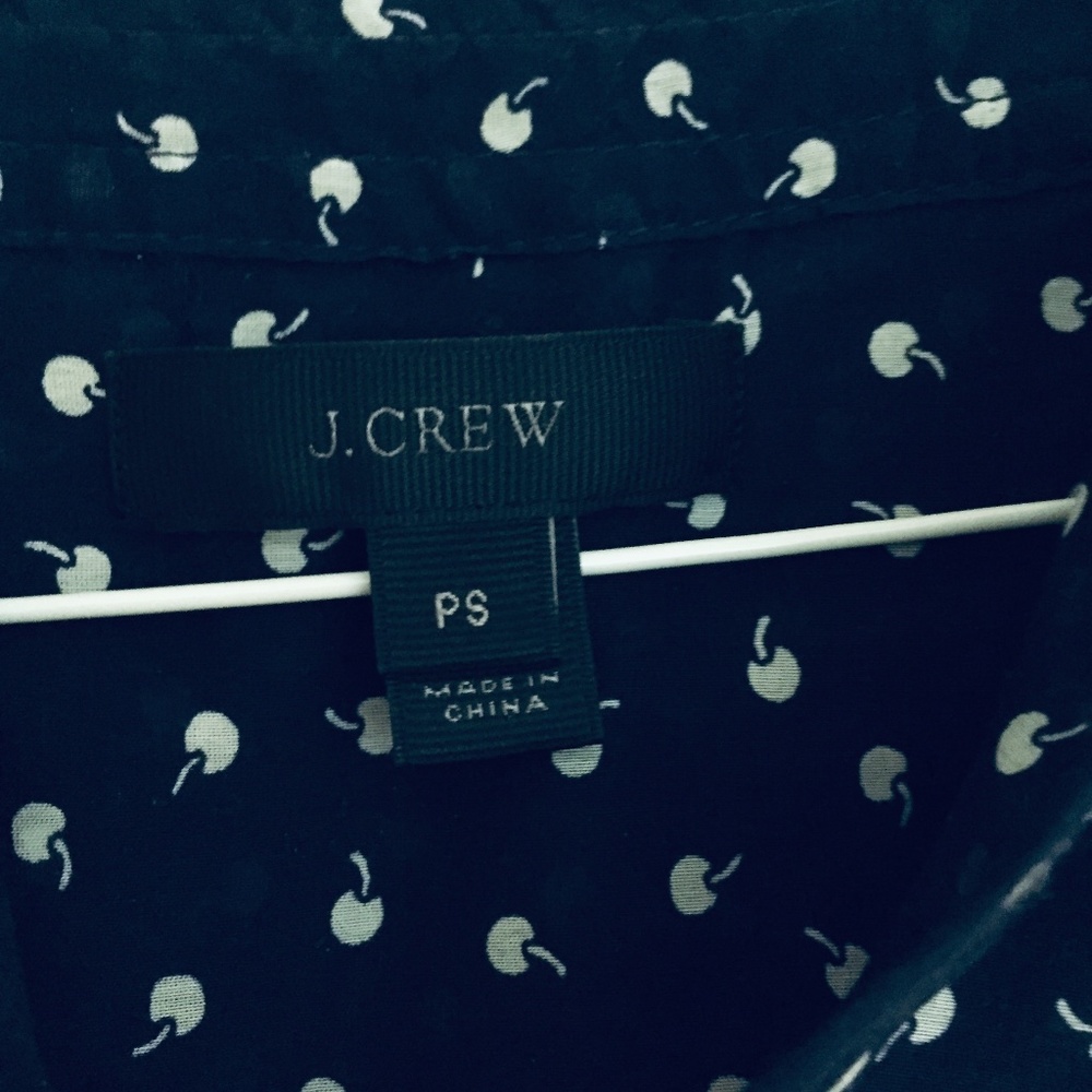 NWOT JCrew 🍒 Silk Blend Voile Popover - Picture 3 of 5